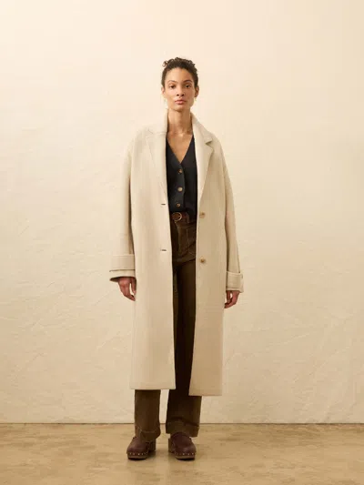 Faherty Atlantic Knit Coat In Brown