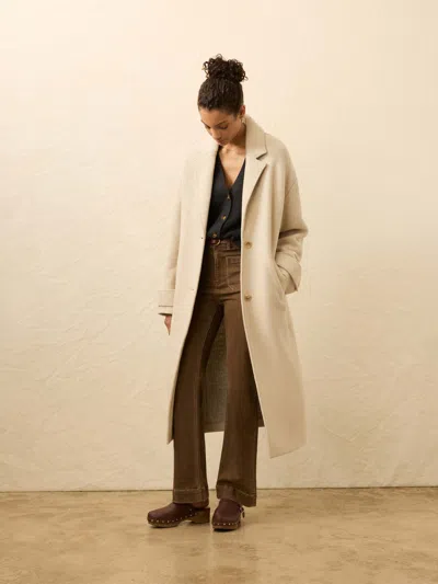 Faherty Atlantic Knit Coat In Brown