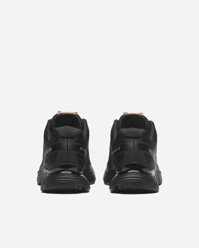 Salomon Xt-pathway 2 Ruffled Satin And Rubber-trimmed Mesh Sneakers In Black