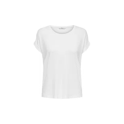 Only White Polyester T-shirt In White