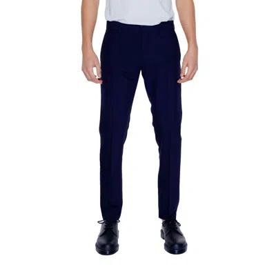 Antony Morato Blue Polyester Chino Trousers In Black