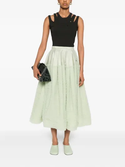 Viktor & Rolf Triple Strap Ribbed Vest In Black