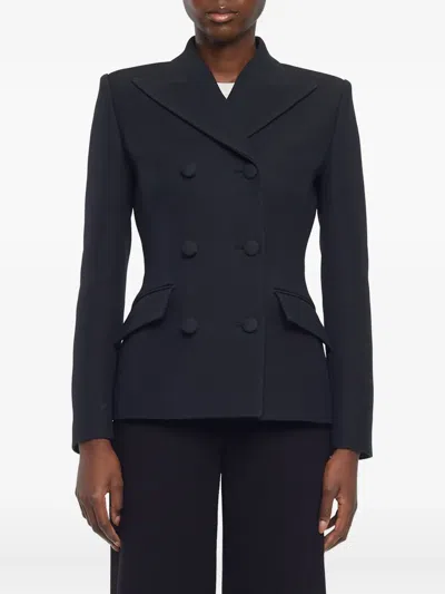 戗驳领双排扣西装夹克