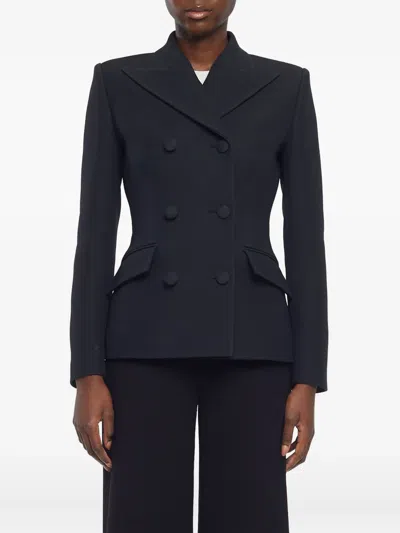 戗驳领双排扣西装夹克