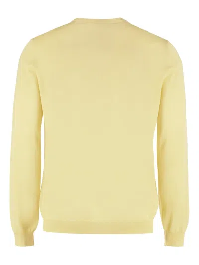 The (alphabet) Ribbed-trim Sweater In Multi