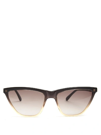 Prism Cairo Ombre Cat-eye Frames, Black/cream In Black Multi