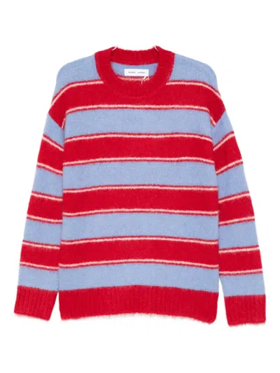 Samsoe & Samsoe Striped Crew-neck Sweater In Multi