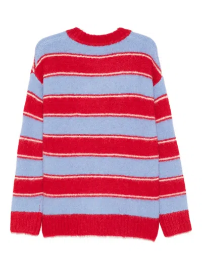 Samsoe & Samsoe Striped Crew-neck Sweater In Multi