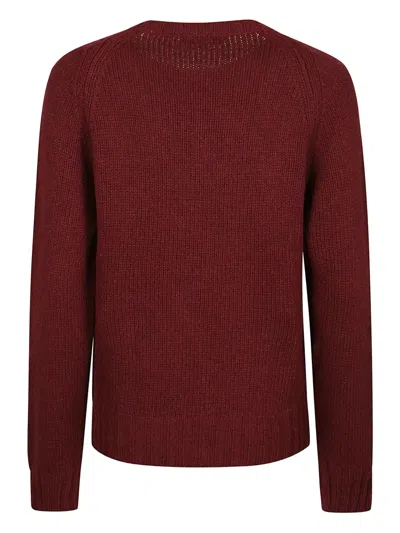 Aragona Raglan-sleeve Cashmere Sweater In Red
