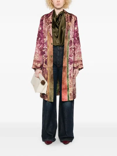 Pierre-louis Mascia Patterned Coat In Multi