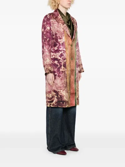 Pierre-louis Mascia Patterned Coat In Multi