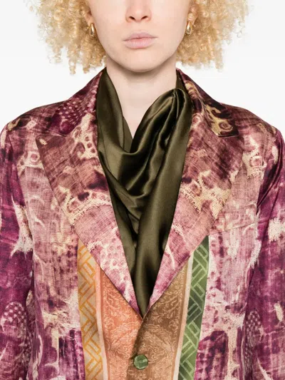 Pierre-louis Mascia Patterned Coat In Multi