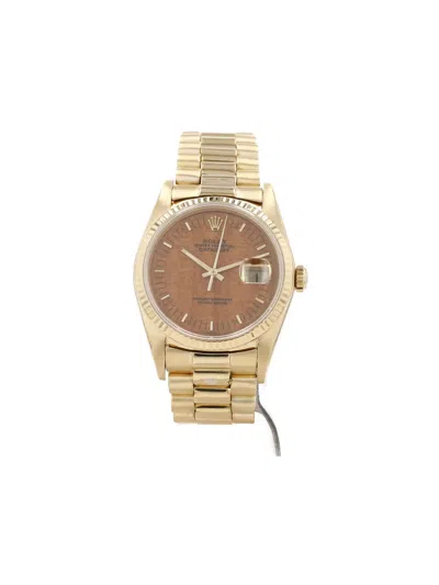 Pre-owned Rolex Datejust 36mm In Gold