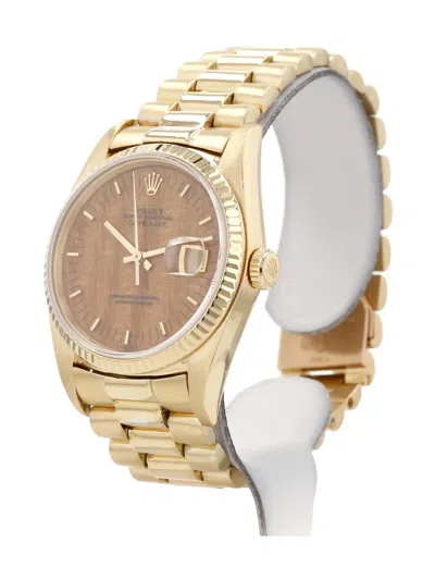 Pre-owned Rolex Datejust 36mm In Gold