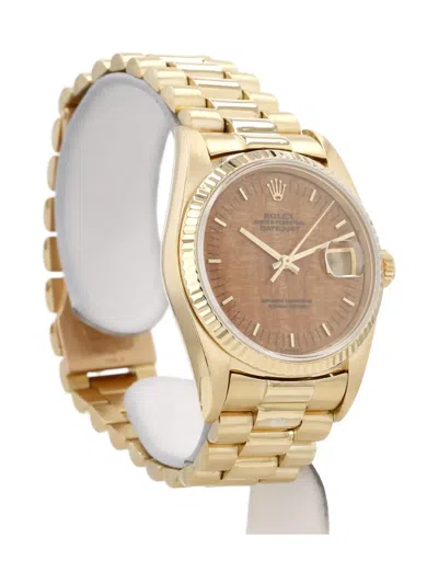 Pre-owned Rolex Datejust 36mm In Gold