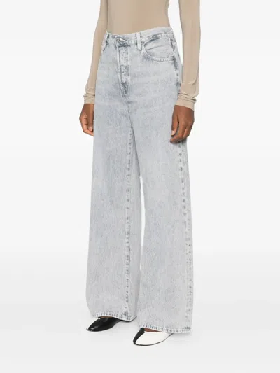 Frame Light Grey The Loose Jeans In Multi