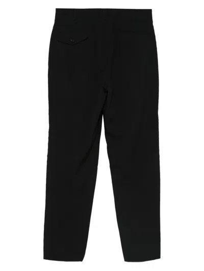 Black Comme Des Garçons Wool Trousers In Black