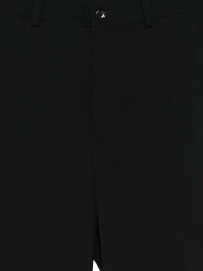 Black Comme Des Garçons Wool Trousers In Black