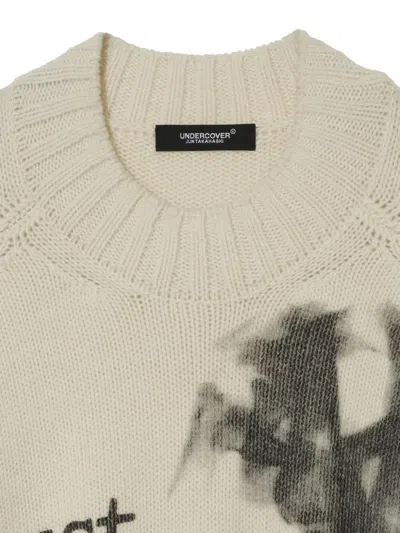 Undercover Asymmetric Hem Graphic Print Sweater In Multi