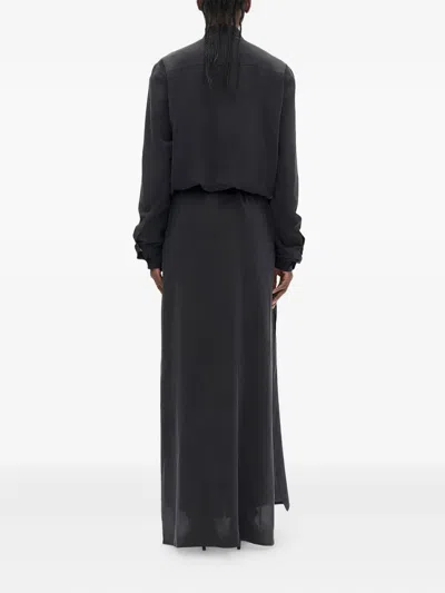 Ann Demeulemeester Olena Wrap Deconstructed Blazer In Black