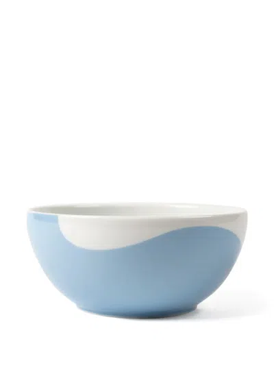Misette Set-of-four Colorblock Porcelain Cereal Bowls In Blue