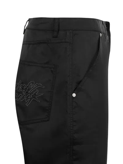 Pleasures X Daft Punk Embroidered Straight-leg Trousers In Black