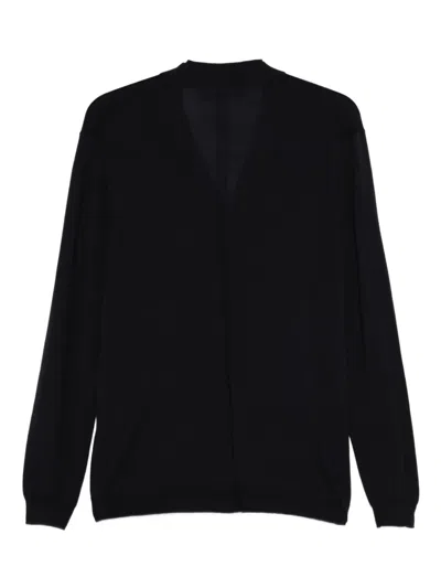 Low Brand Button-front V-neck Cardigan In Black