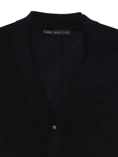 Low Brand Button-front V-neck Cardigan In Black
