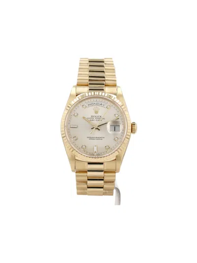 Pre-owned Rolex Day-date 36mm In Gold
