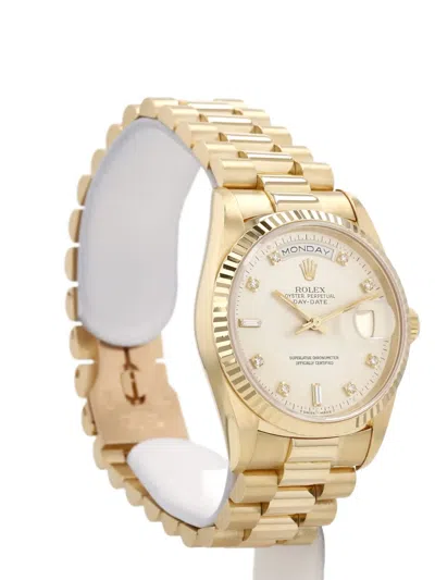 Pre-owned Rolex Day-date 36mm In Gold