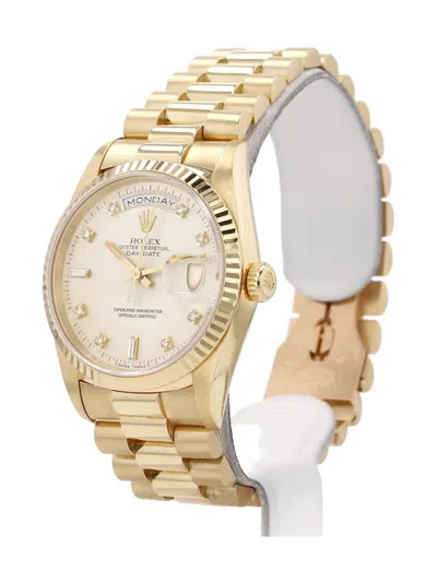 Pre-owned Rolex Day-date 36mm In Gold