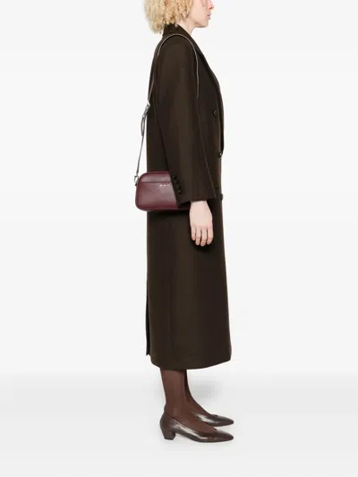 Michael Kors Structured Calfskin Shoulder Bag With Zip Closure In Black