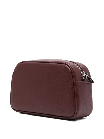 Michael Kors Structured Calfskin Shoulder Bag With Zip Closure In Black