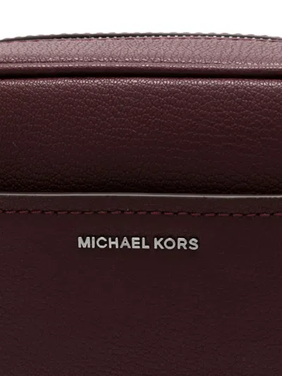 Michael Kors Structured Calfskin Shoulder Bag With Zip Closure In Black