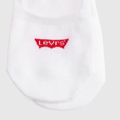 Levi's Mid Rise Footie Socks (3-pack) In White