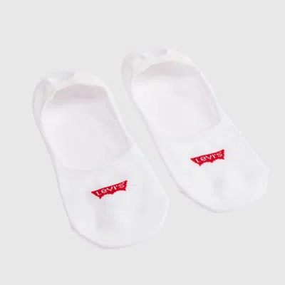 Levi's Mid Rise Footie Socks (3-pack) In White