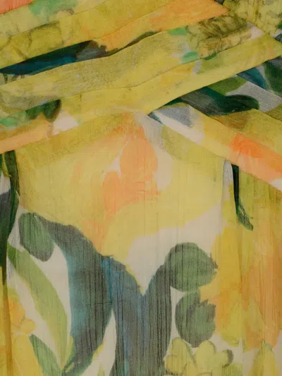 La Doublej Silk Penelope Maxi Dress In Yellow