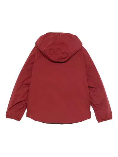K-way Hooded Zip-front Jacket In Red