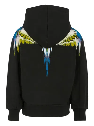 Marcelo Burlon County Of Milan Black Sweatshirt For Boy With Wings In Black