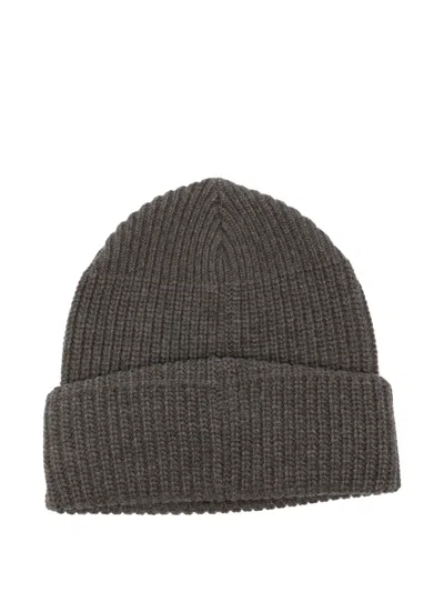 Vivienne Westwood Orb-embroidered Beanie In Gray