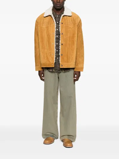 Jeanerica Denim Wide-leg Jeans In Green