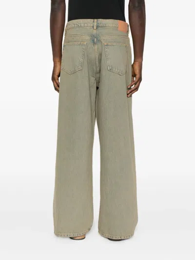 Jeanerica Denim Wide-leg Jeans In Green