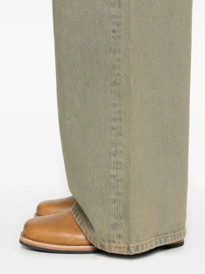 Jeanerica Denim Wide-leg Jeans In Green