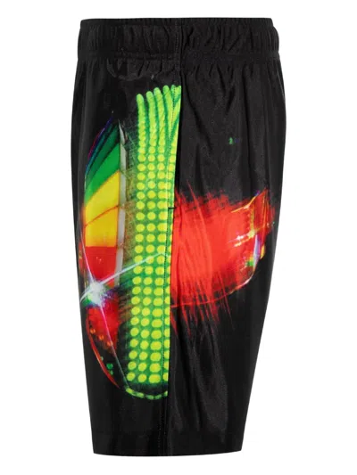 Pleasures X Daft Punk Graphic Track Shorts In Black