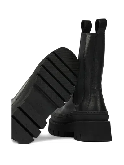 Copenhagen Elastic-panel Platform Boots In Black