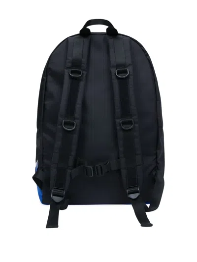 Ader Error Two-tone Front-pocket Backpack In Black
