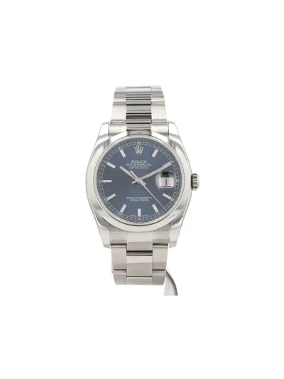 Pre-owned Rolex Datejust 36mm In Silver
