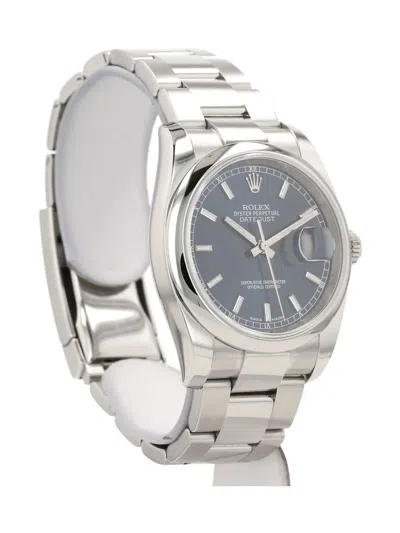 Pre-owned Rolex Datejust 36mm In Silver
