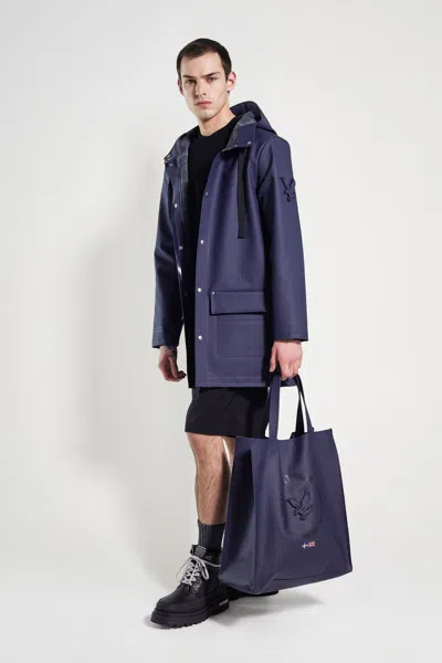 Stutterheim Men's Raincoat In Blue