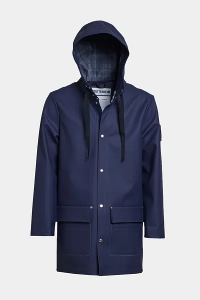 Stutterheim Men's Raincoat In Blue